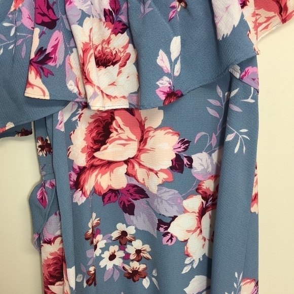 Jill Jill Stuart Asymmetrical Floral Dress Blue‎ Size XS - Picture 8 of 11